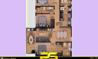 Imagem 2: Apartamento com 3 dormitórios à venda, 90 m² por r$ 865.000 - jardim oceania - joão pessoa