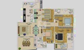 Imagem 2: Parque Tropical, APTO 3 ou 4 Suítes com Closet e VARANDÃO GOURMET, 115 e 155m², 3 Vagas, V