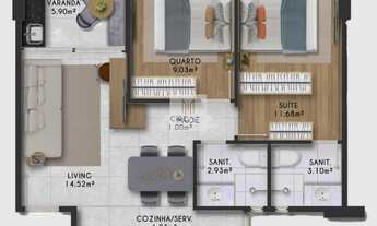 Imagem 6: HORIZON Jaguaribe, Bairro JAGUARIBE: 2 ou 3 Quartos, 54,39m² e 76,5m² de Área - A venda e