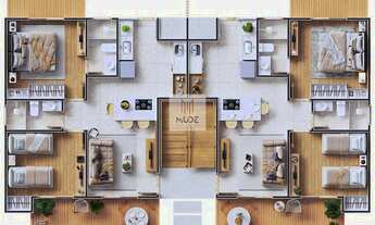 Imagem 6: Villa dos Coqueiros, 20 Apartamentos com 2 Quartos com 75m² à Venda em Imbassaí - Perto da