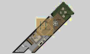 Imagem: Venda apartamento de 1 quarto com jardim