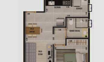 Imagem: Apartamento à venda no Residencial Otto