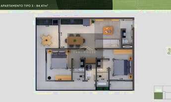 Imagem 4: Lançamento apartamento à venda em Ubatuba-SP, Itagua, 2 quartos, 2 suítes, 2 salas, 3 banh