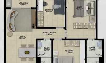 Imagem 3: APARTAMENTO RESIDENCIAL em SALVADOR - BA, IMBUÍ