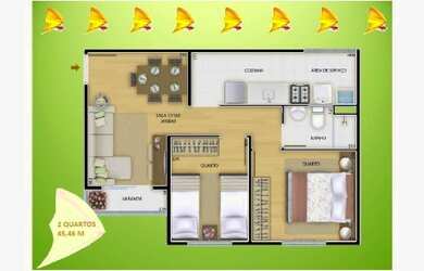 Imagem 2: Apartamento à venda no Rio de Janeiro-RJ, Taquara: 2 quartos, sala, banheiro, garagem - Es