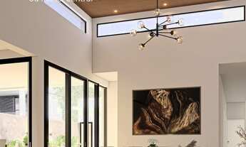 Imagem 2: Casa em Condomínio de Luxo em Indaiatuba-SP com 3 Quartos, 3 Suítes e 211m² de Área Privat