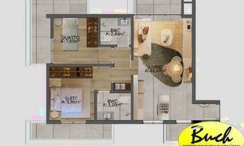 Imagem 2: Vendo Apartamento de dois quartos, sendo uma suíte no melhor do América