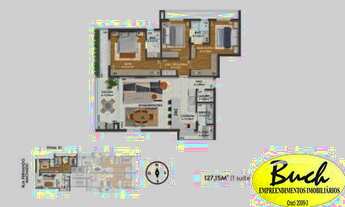 Imagem 6: Apartamento com 126,14 m² privativos, no bairro América, joinville,SC, com 1 suíte + Demi