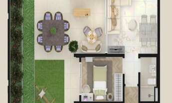 Imagem 2: Apartamento GARDEN com 2 quartos, amplo terraço privativo e 02 vagas de garagem no bairro