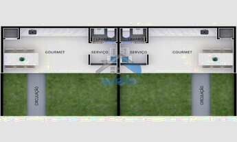 Imagem: Casas em construção no Bairro Eucaliptos