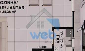 Imagem 4: Sobrados em condomínio à venda no Bairro Xaxim, com 3 dormitórios, sendo um suíte, sala pa