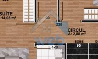 Imagem 6: Sobrados em condomínio à venda no Bairro Xaxim, com 3 dormitórios, sendo um suíte, sala pa