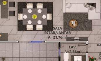 Imagem 7: Sobrado de 133,35 m² e 3 Quartos no Xaxim