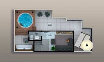 Imagem 4: Sobrado com 3 quartos em condomínio no bairro Bom Retiro, em Curitiba!