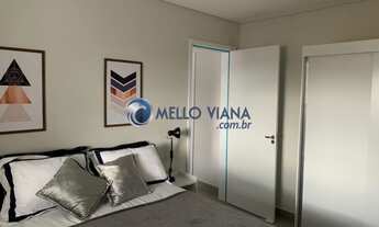 Imagem 2: Excelente Flat mobiliado com vista para a cidade, localizado no centro, quarto, sala, cozi