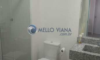 Imagem 4: Excelente Flat mobiliado com vista para a cidade, localizado no centro, quarto, sala, cozi