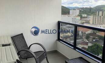 Imagem 5: Excelente Flat mobiliado com vista para a cidade, localizado no centro, quarto, sala, cozi