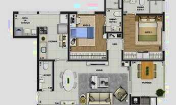 Imagem 7: Apartamento à venda ou locação em Santo André-SP, bairro Campestre: 2 quartos, 1 suíte, 2