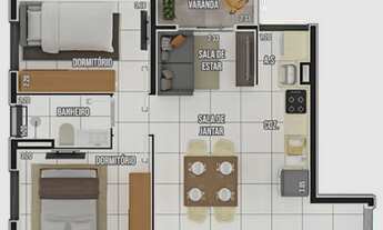 Imagem 4: Apartamento à venda com 2 dormitórios em Vila Eldízia Santo André SP