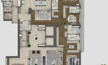 Imagem 3: Cobertura Duplex de Luxo no Jardim Guedala - 4 quartos, 4 suítes, 6 vagas de garagem - Vis