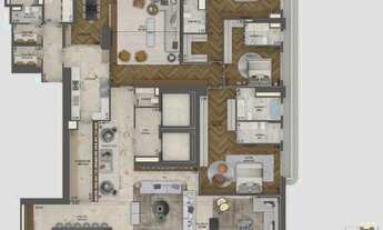 Imagem 7: Vista Cyrela Furnished by Armani: Cobertura Duplex de Luxo com 4 Suítes no Jardim Guedala