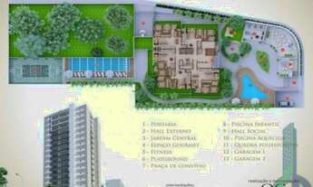 Imagem 5: Apartamento à venda no Centro de São Caetano do Sul-SP 2 quartos, 1 suíte, 2 banheiros, 2