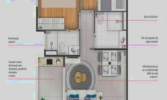 Imagem 4: Apartamento à venda em São Bernardo do Campo-SP: 2 quartos, 2 suítes, 3 banheiros, 1 vaga
