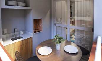 Imagem 3: Apartamento à venda em Santo André-SP Vila Tibiriçá 2 quartos 1 suíte 2 banheiros 1 v