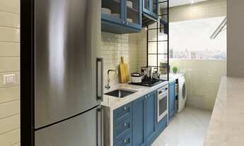 Imagem 4: Apartamento à venda em Santo André-SP Vila Tibiriçá 2 quartos 1 suíte 2 banheiros 1 v