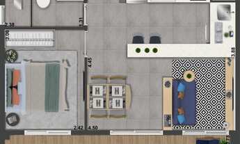 Imagem 4: 1 dormitório, 1 banheiros, 39M² de Área Construída