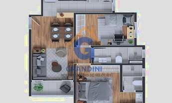 Imagem: 2 dormitórios, 2 banheiro, 58M² de Área