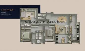 Imagem 6: Oportunidade Imperdível: Apartamento com 3 Quartos e 3 Suítes no Jardim Park Meraki, Indai