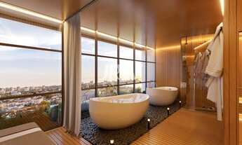 Imagem 3: UP Studios Cobertura duplex com quarto, sala, com varanda gourmet e Jacuzzi 79,11m² com va