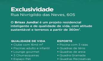 Imagem 2: TERRENO A VENDA EM JUNDIAÍ NO CONDOMÍNIO FECHADO BRISAS JUNDIAÍ