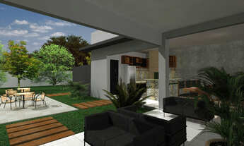 Imagem 3: Casa alto padrão no Condomínio Lago Azul, condomínio fechado em Araçoiaba, em construção