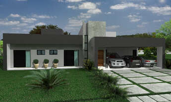 Imagem 6: Casa alto padrão no Condomínio Lago Azul, condomínio fechado em Araçoiaba, em construção