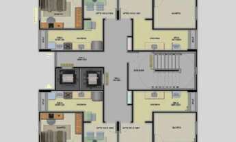 Imagem 6: 2 dormitórios, 1 suítes, 1 vaga na garagem, 56M² de Área Construída