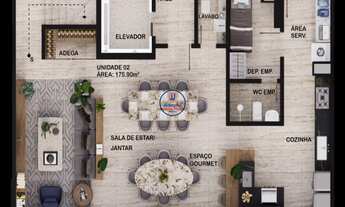 Imagem 1: Apartamento duplex no Tirol com 3 suítes, sendo 1 com closet - Origami