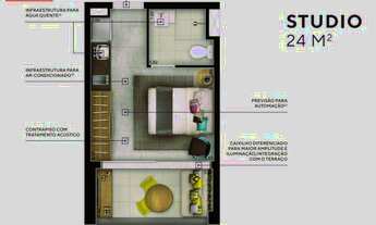 Imagem 6: NO CONTRA PISO Studio com 1 Quarto à venda, 24m² - Pinheiros Studio no bairro de Pinheiro