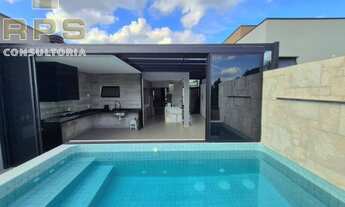 Imagem 1: Casa térrea no Reserva Ybira em Atibaia, 3 suítes sendo 1 com closet e armários, edícula