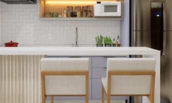 Imagem 7: Lançamento de apartamentos à venda , apartamentos possuem opções de 46.69m² e 66.07m²perfe