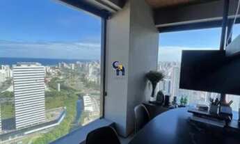 Imagem 3: Sala porteira fechada 78m A Melhor ITC Costa Azul Andar altíssimo com vista mar
