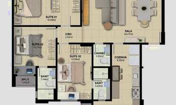 Imagem 3: 3 dormitórios na Avenida Alphaville