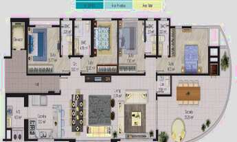 Imagem 4: Lançamento, 20 metros do mar, 4 suítes, 3 vagas