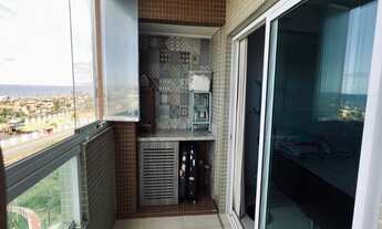 Imagem 4: Apartamento alto padrão quarto e sala com varanda gourmet vista mar a venda na Colina A em