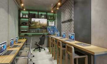 Imagem 7: Apartamento tipo STUDIO, quarto, cozinha americana e banheiro, 24,45m2 de frente para o ma