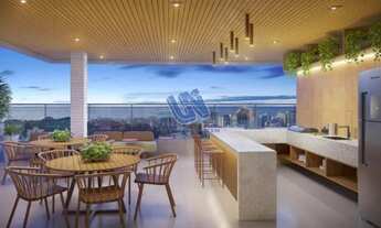 Imagem 7: Apartamento Repasse quarto e sala com varanda com vista lateral para o farol 35m2 na Barra