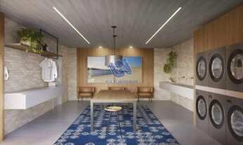 Imagem 6: Apartamento Repasse quarto e sala com varanda com vista lateral para o farol 35m2 na Barra