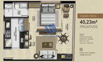 Imagem 6: Graça Prime Residence quarto e sala com varanda 37,76m2 na Graça