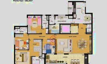 Imagem 2: Apartamento à venda em Curitiba-PR, Campo Comprido: 4 quartos, 1 suíte, 2 salas, 2 banheir